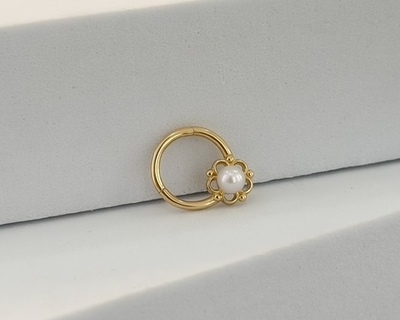 AM127 Sárga arany migrén piercing