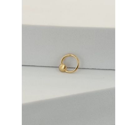 AM128 Sárga arany migrén piercing