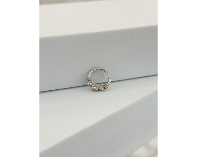 AM130 Fehér arany migrén piercing AM130 Fehér arany migrén piercing