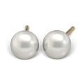 S15 Studex Sensitive divat fülbevaló, 5mm fehér gyöngy