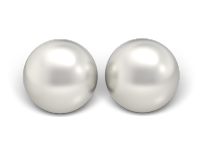 S18 Studex Sensitive divat fülbevaló, 8mm fehér gyöngy