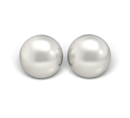 S18 Studex Sensitive divat fülbevaló, 8mm fehér gyöngy