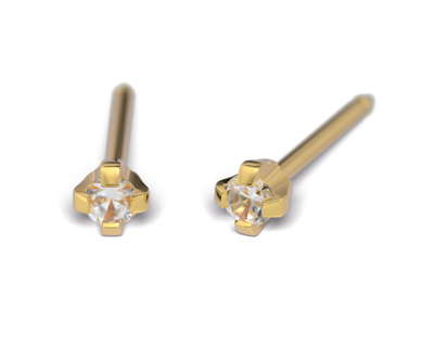 S20A Studex Sensitive divat fülbevaló, 2mm fehér cubic cirkónia