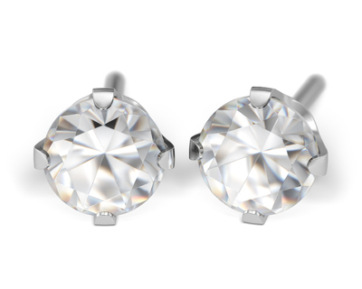 S27E Studex Sensitive divat fülbevaló, 5mm fehér cubic cirkónia