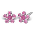 S58E Studex Sensitive divat fülbevaló, rózsaszín margaréta