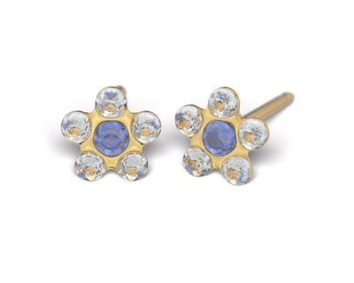 S59A Studex Sensitive divat fülbevaló, kék-fehér margaréta S59A Studex Sensitive divat fülbevaló, kék-fehér margaréta