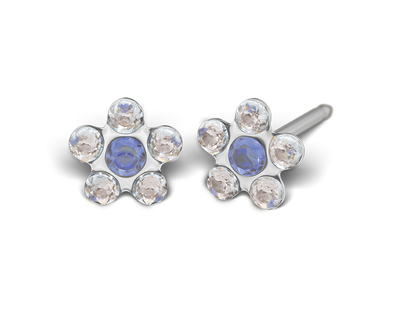 S62E Studex Sensitive divat fülbevaló, kék-fehér margaréta S62E Studex Sensitive divat fülbevaló, kék-fehér margaréta