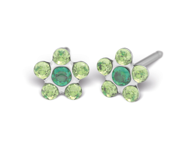 S64E Studex Sensitive divat fülbevaló, zöld margaréta S64E Studex Sensitive divat fülbevaló, zöld margaréta