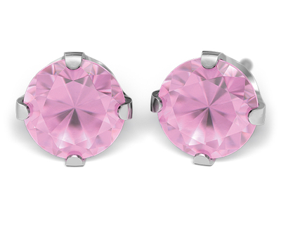 S67E Studex Sensitive divat fülbevaló, 6mm Cubic Cirkónia
