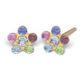 S69A Studex Sensitive divat fülbevaló, szivárványos margaréta