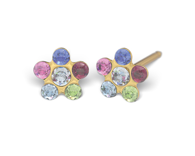 S69A Studex Sensitive divat fülbevaló, szivárványos margaréta S69A Studex Sensitive divat fülbevaló, szivárványos margaréta