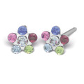 S70E Studex Sensitive divat fülbevaló, szívárványos margaréta