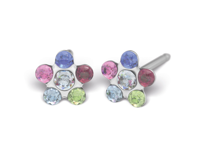S70E Studex Sensitive divat fülbevaló, szívárványos margaréta S70E Studex Sensitive divat fülbevaló, szívárványos margaréta
