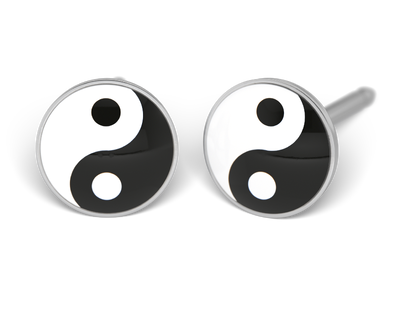 S84 Studex Sensitive divat fülbevaló, Ying Yang