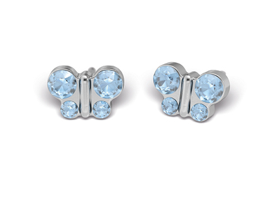 S108 Studex Sensitive, világoskék lepkés divat fülbevaló S108 Studex Sensitive, világoskék lepkés divat fülbevaló