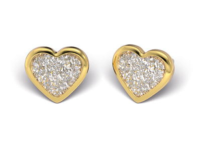 S121 Studex Sensitive szívecskés fülbevaló