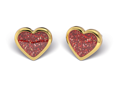 S124 Studex Sensitive szívecskés fülbevaló