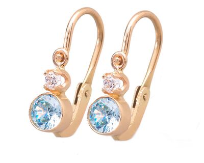 A293 Baba, gyermek, elől kapcsos, sárga arany fülbevaló