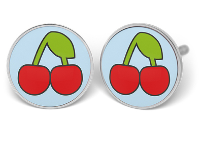 S126 Studex Sensitive divat fülbevaló, Cseresznye