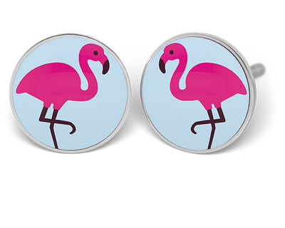 S127 Studex Sensitive divat fülbevaló, Flamingó