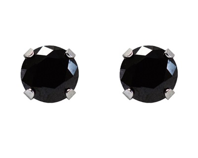 S128 Studex Sensitive divat fülbevaló, 5mm fekete cirkónia