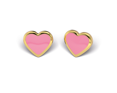 S131 Studex Sensitive szív alakú fülbevaló, rózsaszín S131 Studex Sensitive szív alakú fülbevaló, rózsaszín