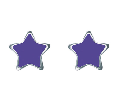S132 Studex Senstive csillag fülbevaló, lila
