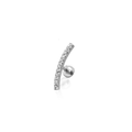 AH010 14 karátos fehér arany helix piercing