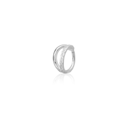 AH016 - 14 karátos fehér arany helix piercing