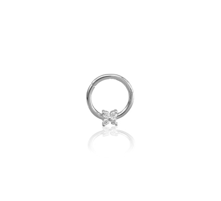 AM102 Fehér arany migrén piercing