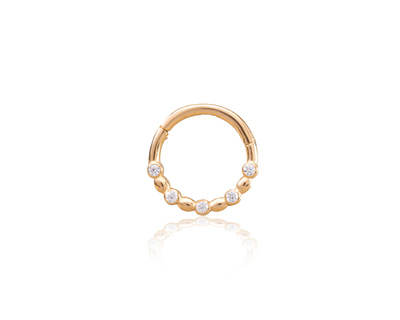 AM103 Sárga arany migrén piercing