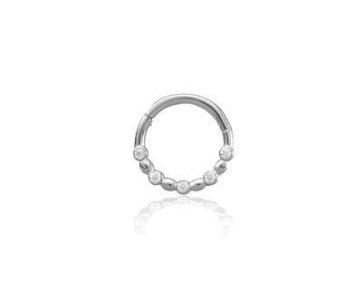 AM104 Fehér arany migrén piercing