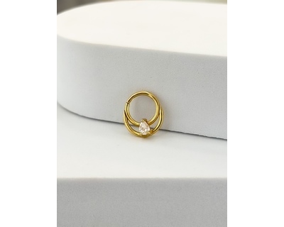 AM122 Sárga arany migrén piercing AM122 Sárga arany migrén piercing