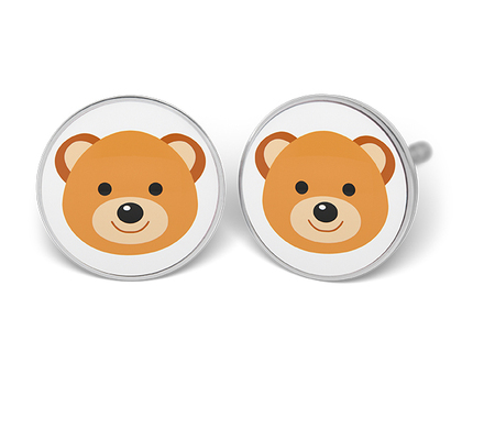 S147 Studex Sensitive Divat Fülbevaló, Barna maci