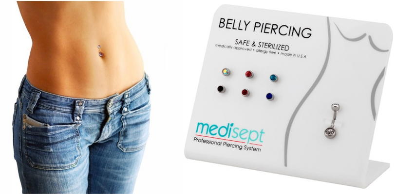 Köldök piercing belövés, steril nikkelmentes ékszerrel www.koldokpiercingbeloves.hu